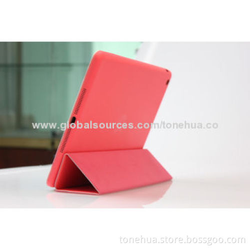 Pure color folding tablet sleeve for iPad